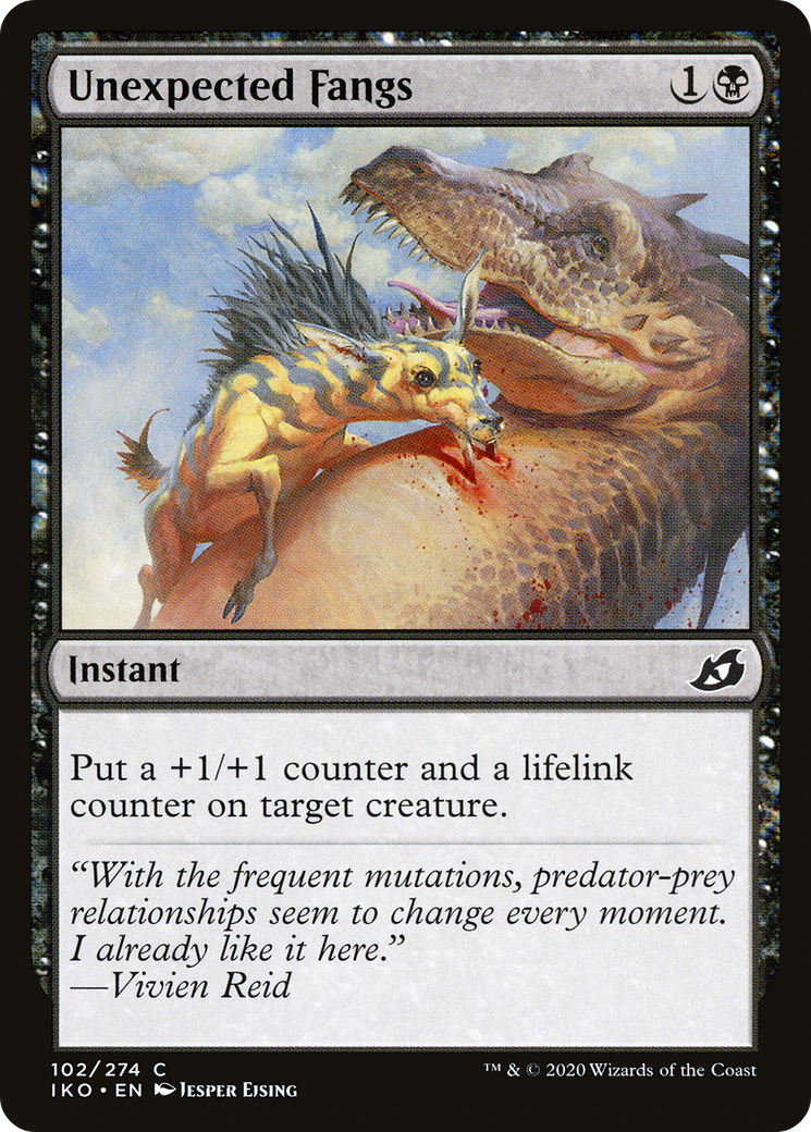 Unexpected Fangs (IKO-102) - Ikoria: Lair of Behemoths