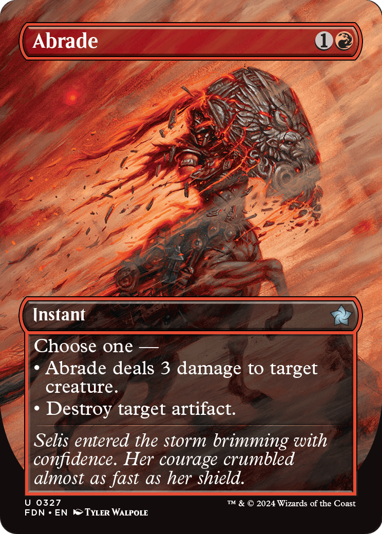 Abrade (Borderless) (FDN-327) - Foundations