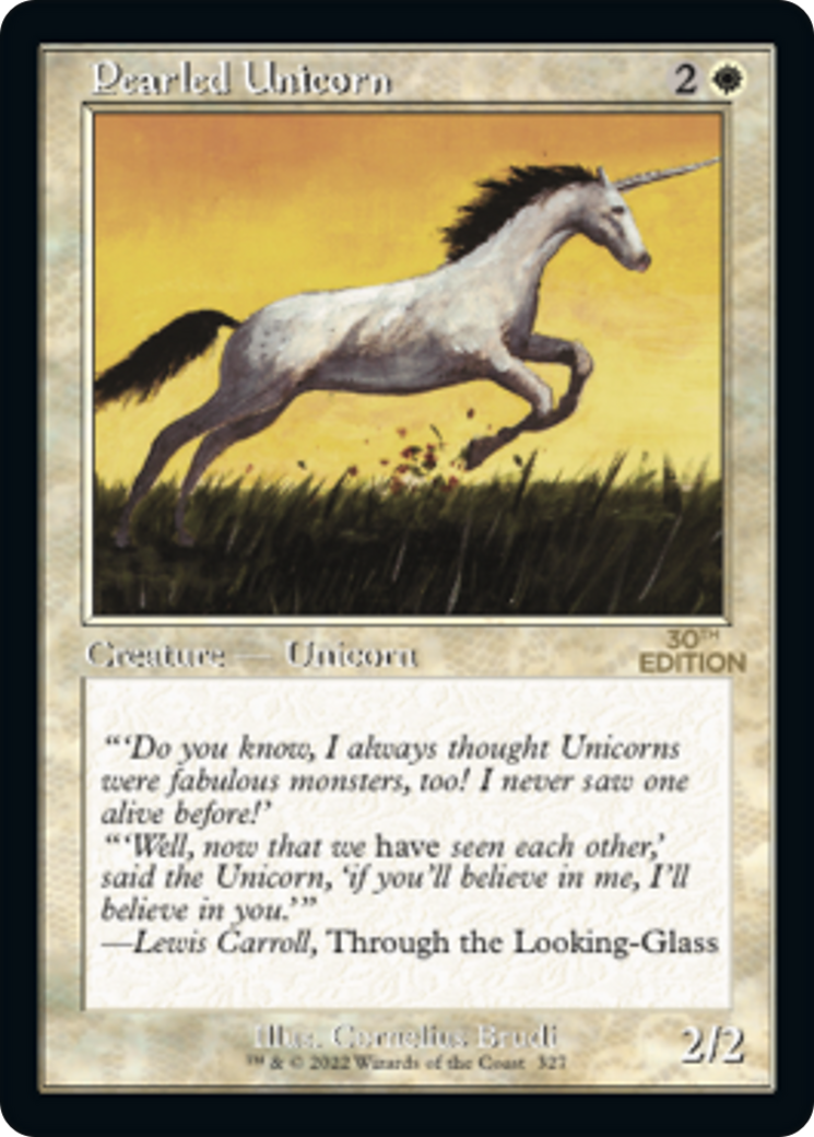 Pearled Unicorn (Retro Frame) (30A-327) - 30th Anniversary Edition