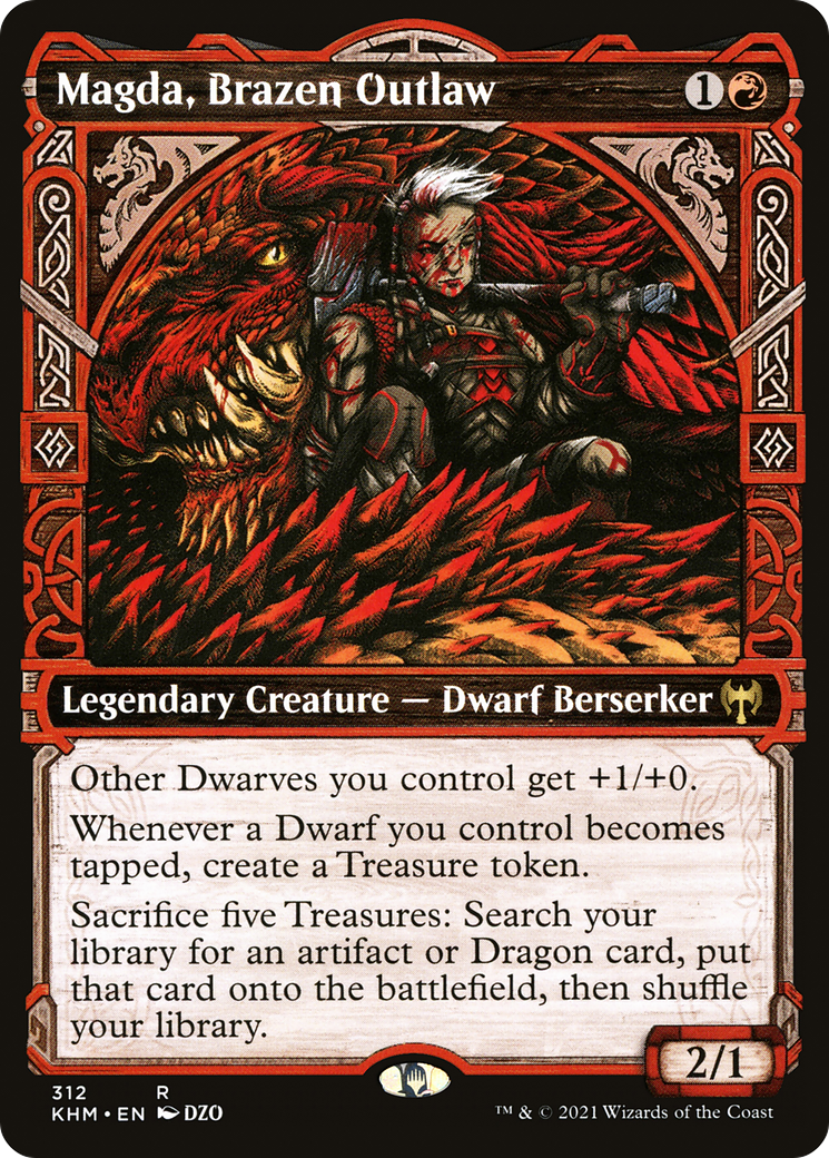 Magda, Brazen Outlaw (Showcase) (KHM-312) - Kaldheim: (Showcase)
