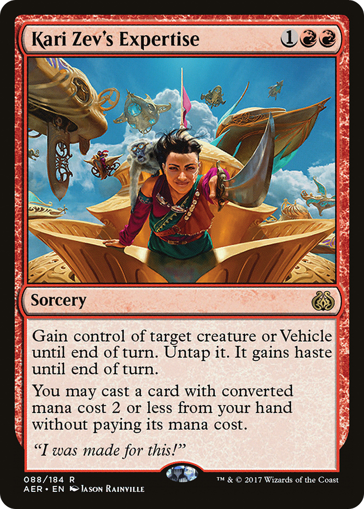 Kari Zev's Expertise (AER-088) - Aether Revolt Foil