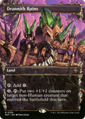 Drannith Ruins (Showcase) (MAT-100) - March of the Machine: The Aftermath: (Showcase) (Borderless) Foil