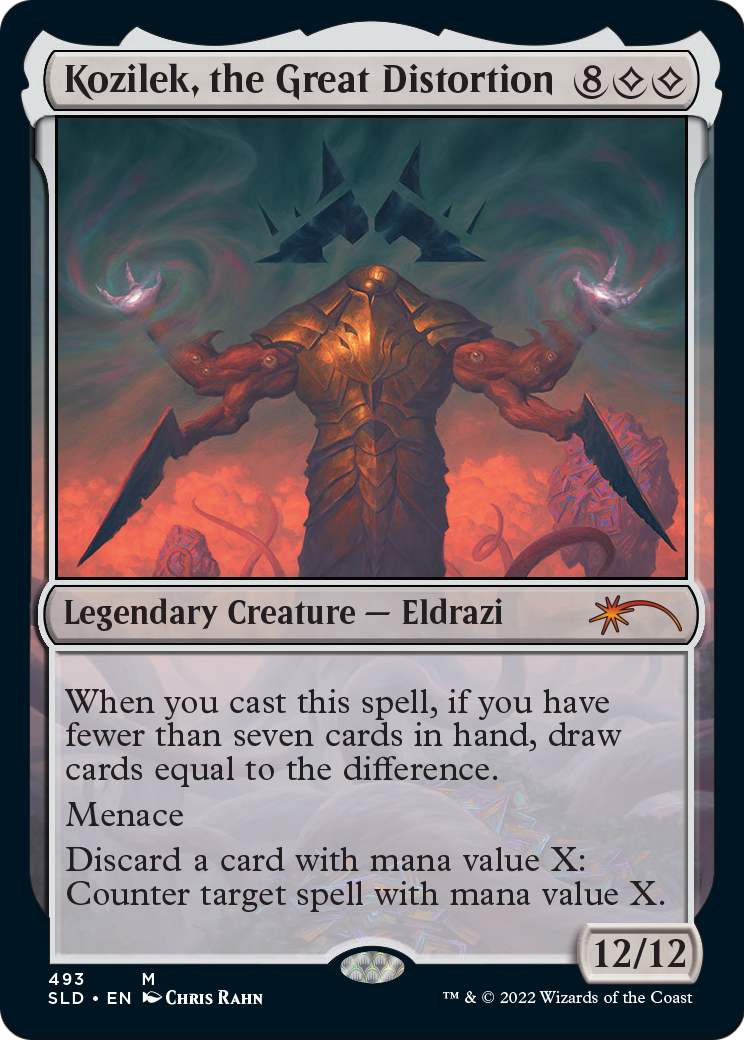 Kozilek, the Great Distortion (SLD-493) - Secret Lair Drop Foil