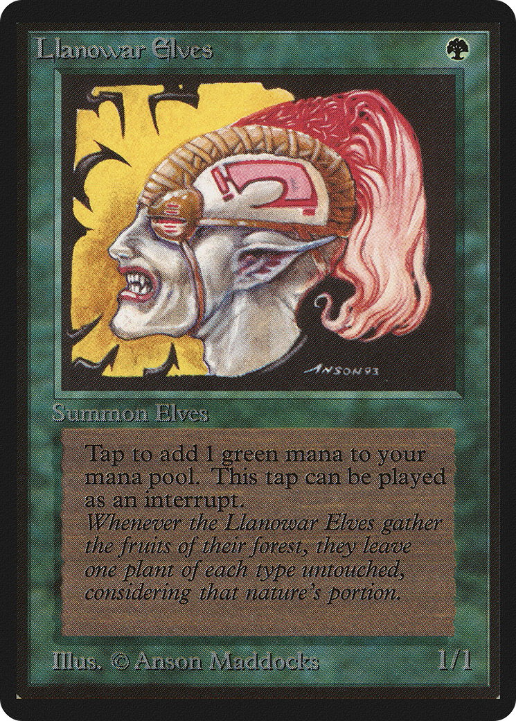 Llanowar Elves (LEB-) - Limited Edition Beta