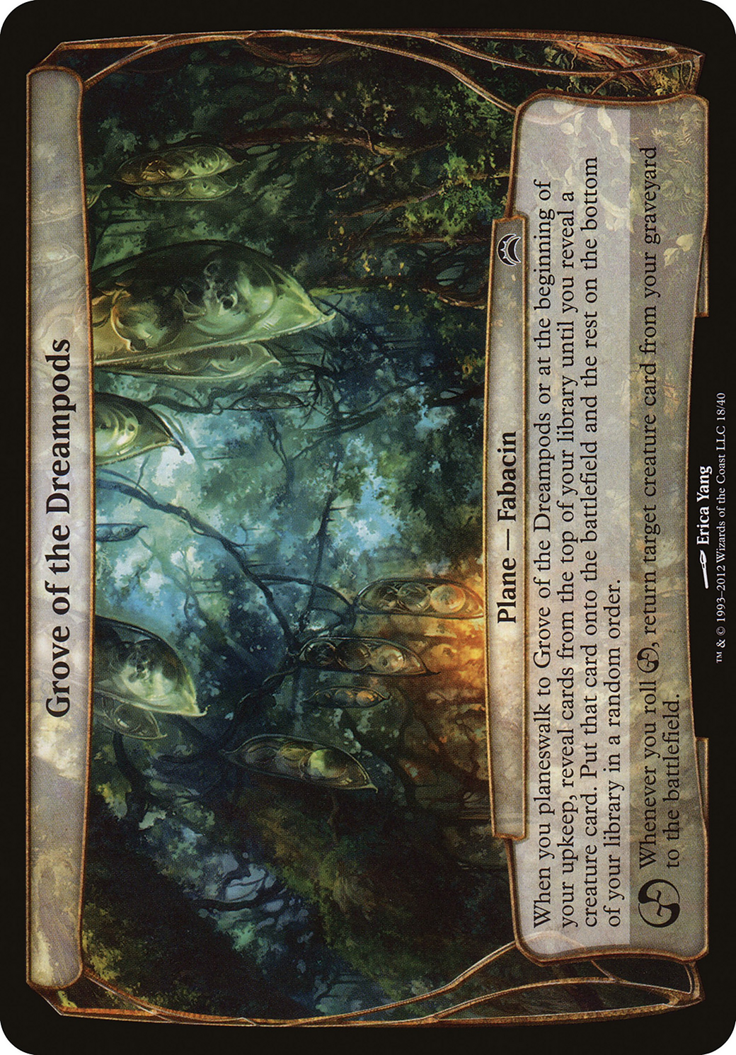 Grove of the Dreampods (Planechase 2012) (OVER-018) - Planechase 2012 Planes