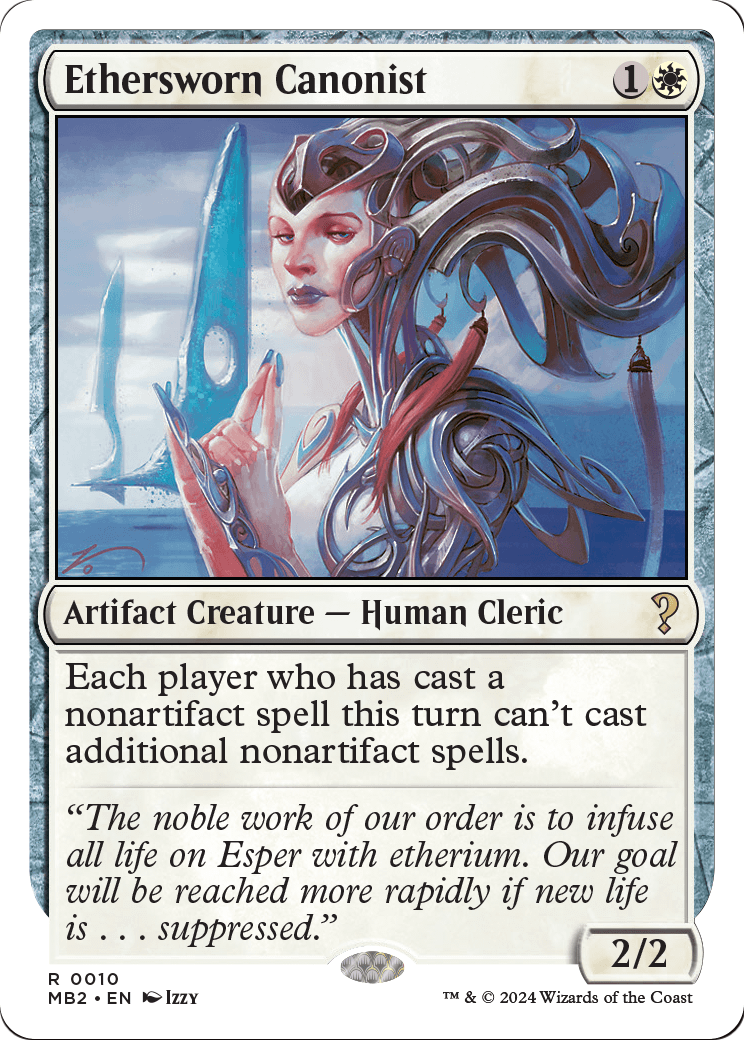 Ethersworn Canonist (White Border) (MB2-010) - Mystery Booster 2