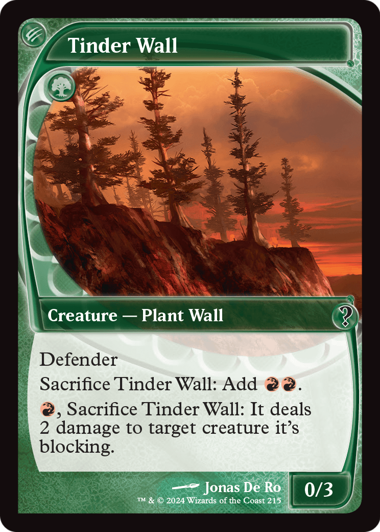 Tinder Wall (Future Sight) (MB2-215) - Mystery Booster 2