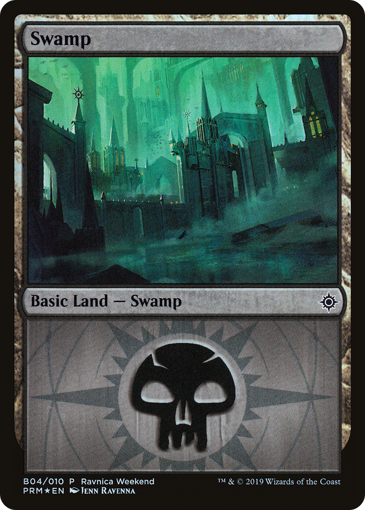 Swamp - Orzhov (B04) (LARP-004) - RNA Ravnica Weekend Foil