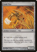 Gold Myr (SOM-157) - Scars of Mirrodin
