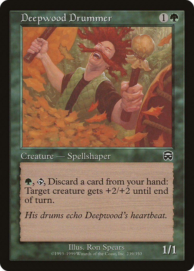 Deepwood Drummer (MMQ-239) - Mercadian Masques Foil