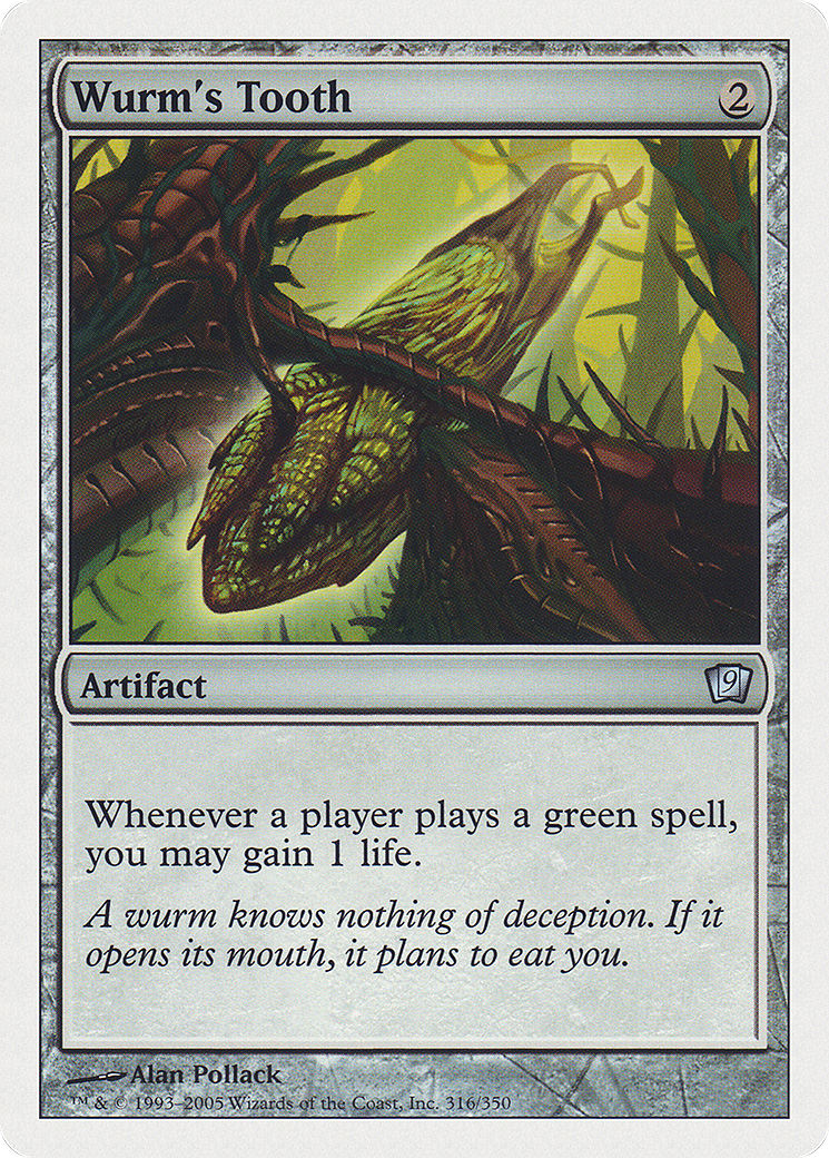 Wurm's Tooth (9ED-316) - 9th Edition Foil