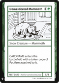 Domesticated Mammoth (CMB1-) - Mystery Booster Playtest Cards 2019