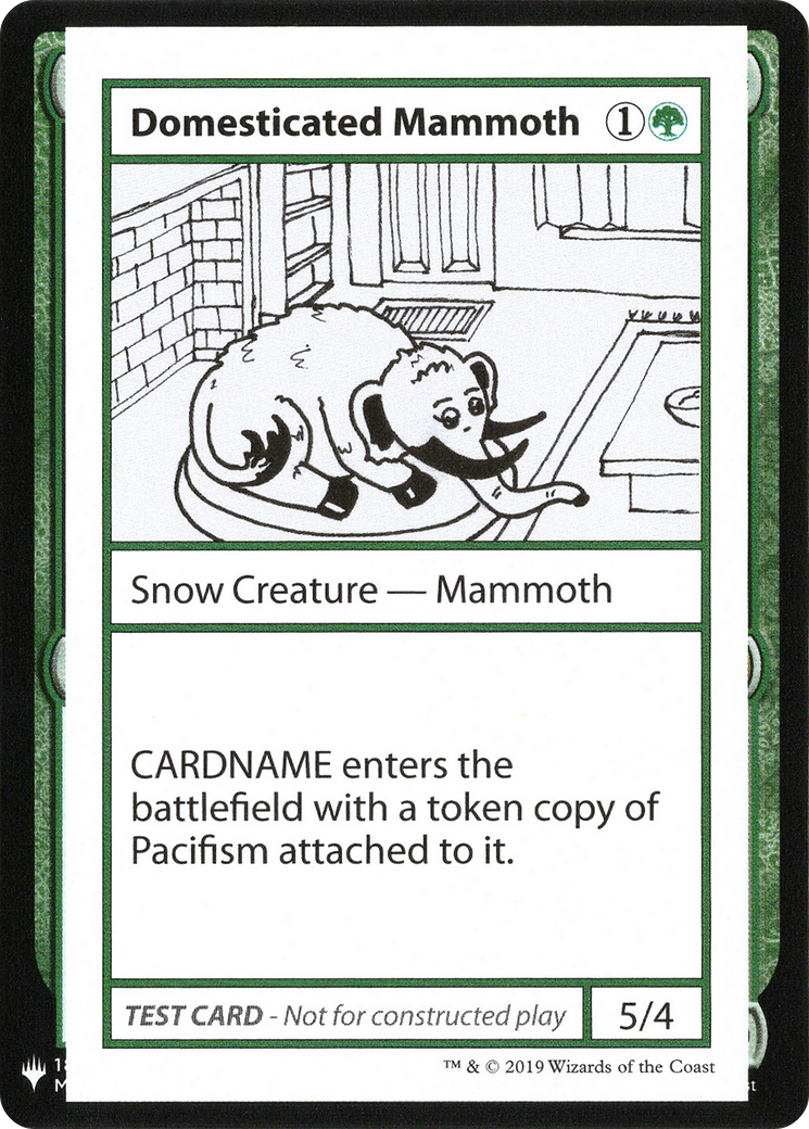 Domesticated Mammoth (CMB1-) - Mystery Booster Playtest Cards 2019