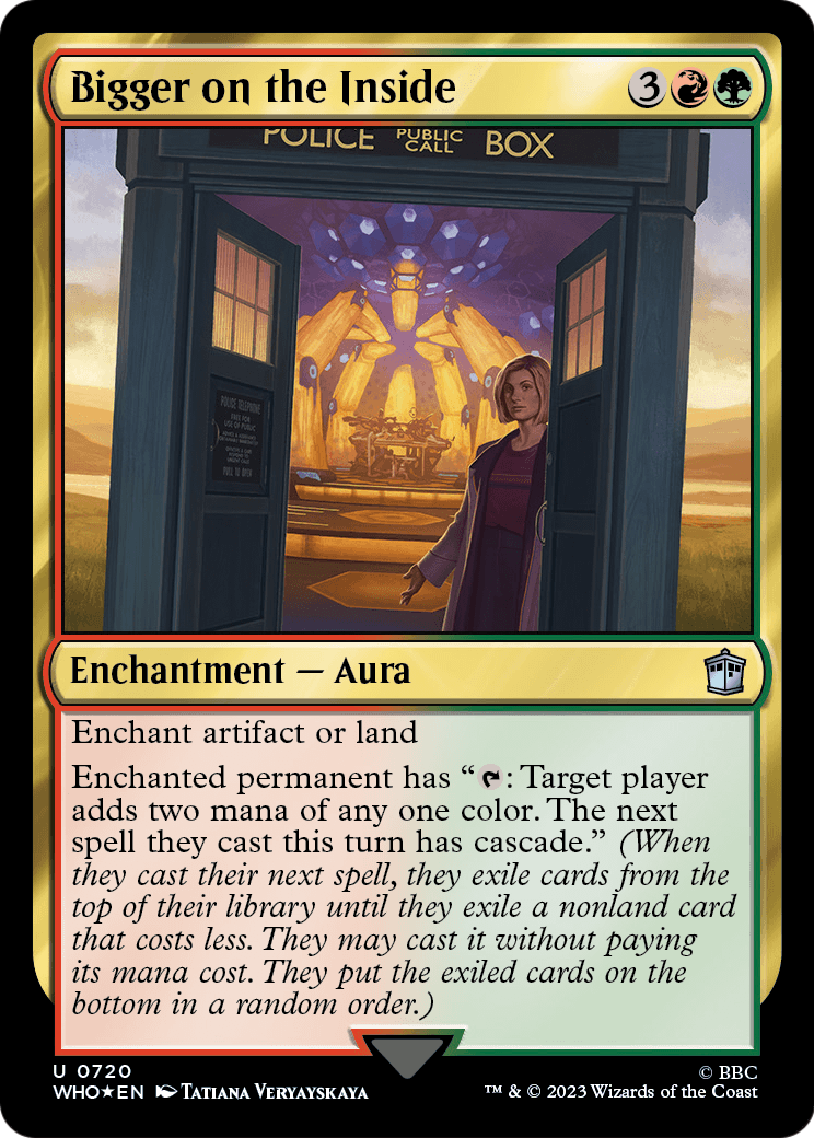 Bigger on the Inside (Surge Foil) (WHO-720) - Doctor Who Foil