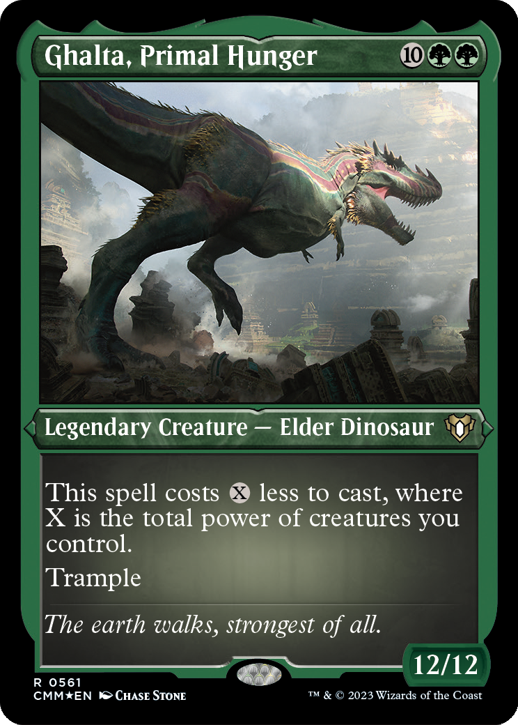 Ghalta, Primal Hunger (Foil Etched) (CMM-561) - Commander Masters Foil