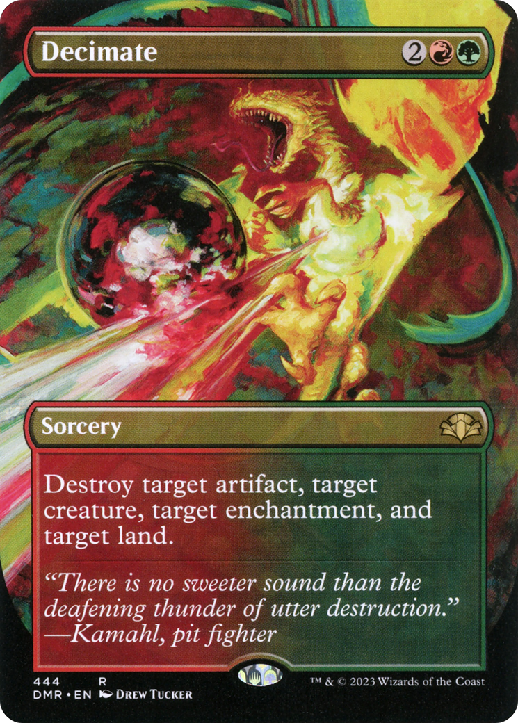 Decimate (Borderless) (DMR-444) - Dominaria Remastered