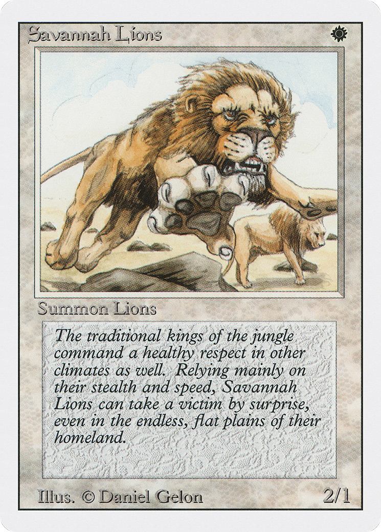 Savannah Lions (3ED-) - Revised Edition