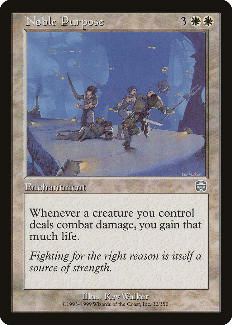 Noble Purpose (MMQ-032) - Mercadian Masques Foil