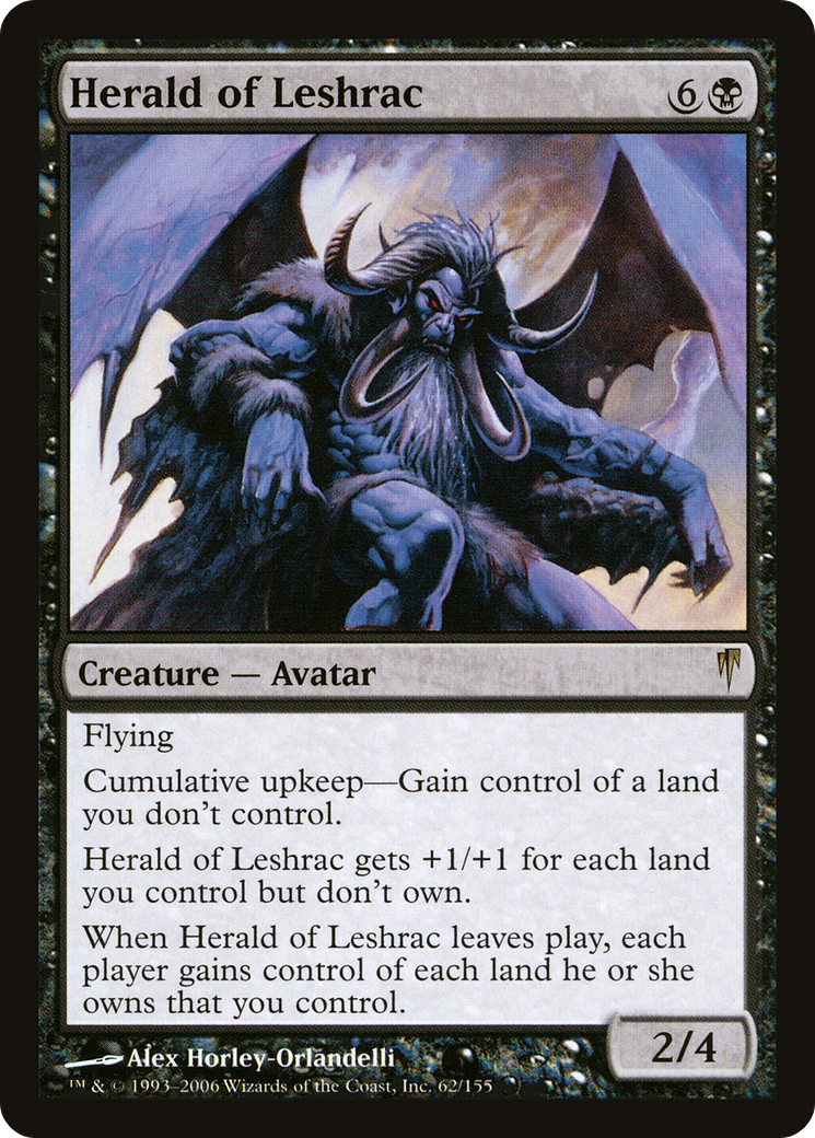 Herald of Leshrac (CSP-062) - Coldsnap Foil
