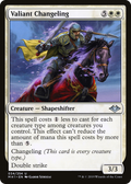 Valiant Changeling (MH1-034) - Modern Horizons Foil