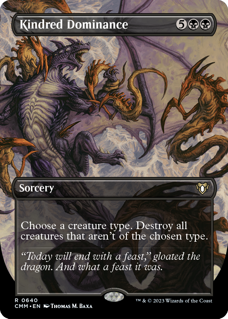 Kindred Dominance (Borderless) (CMM-640) - Commander Masters