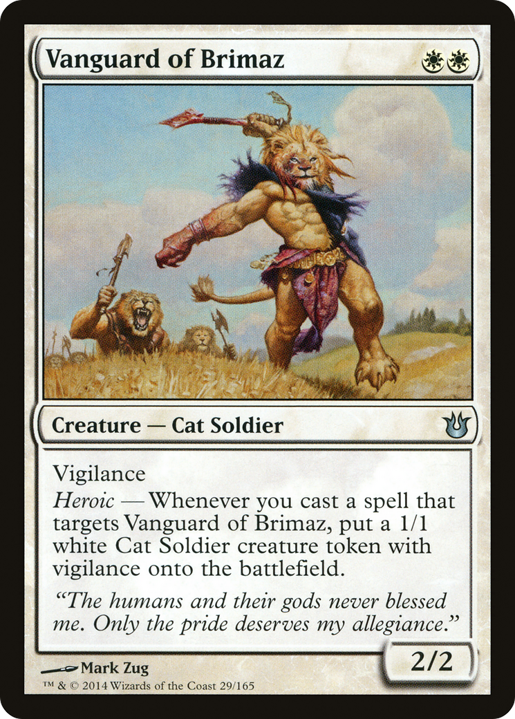 Vanguard of Brimaz (BNG-029) - Born of the Gods Foil