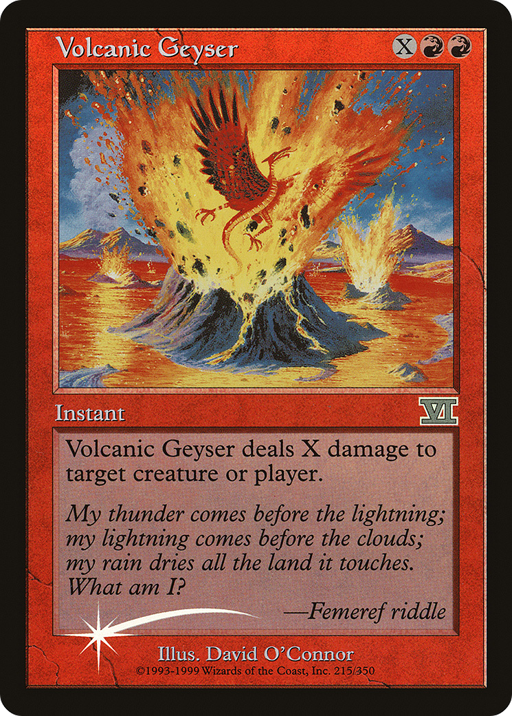 Volcanic Geyser (FNM-) - Friday Night Magic 2000 Foil