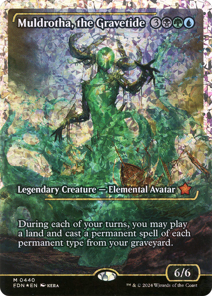 Muldrotha, the Gravetide (Showcase) (Fracture Foil) (FDN-440) - Foundations: (Showcase) Foil