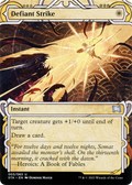 Defiant Strike (STA-003) - Strixhaven Mystical Archive: (Showcase) (Borderless) Foil