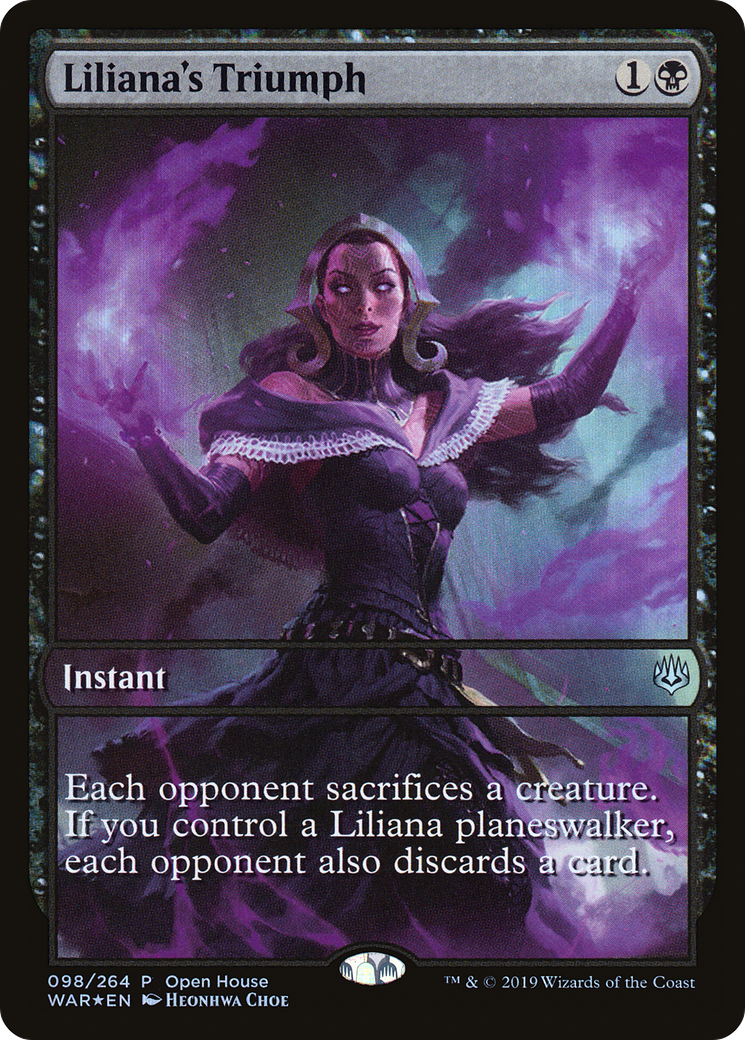 Liliana's Triumph (OHP-098) - War of the Spark Promos Foil