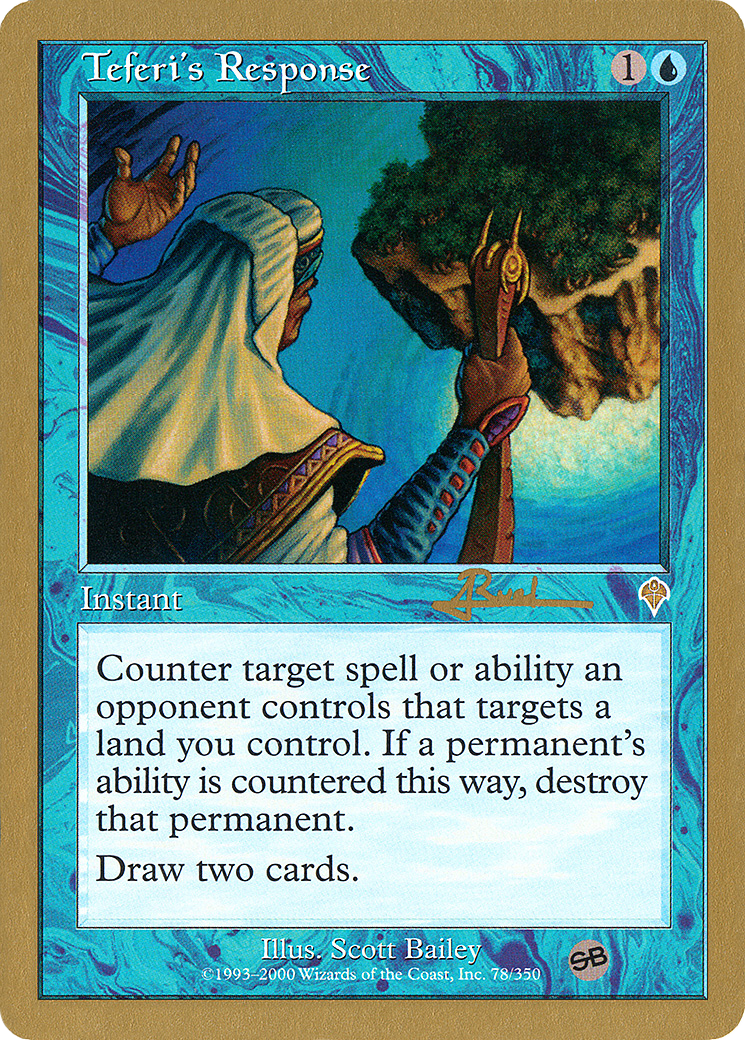 Teferi's Response - 2001 Antoine Ruel (INV) (SB) (WCD-) - World Championship Decks 2001