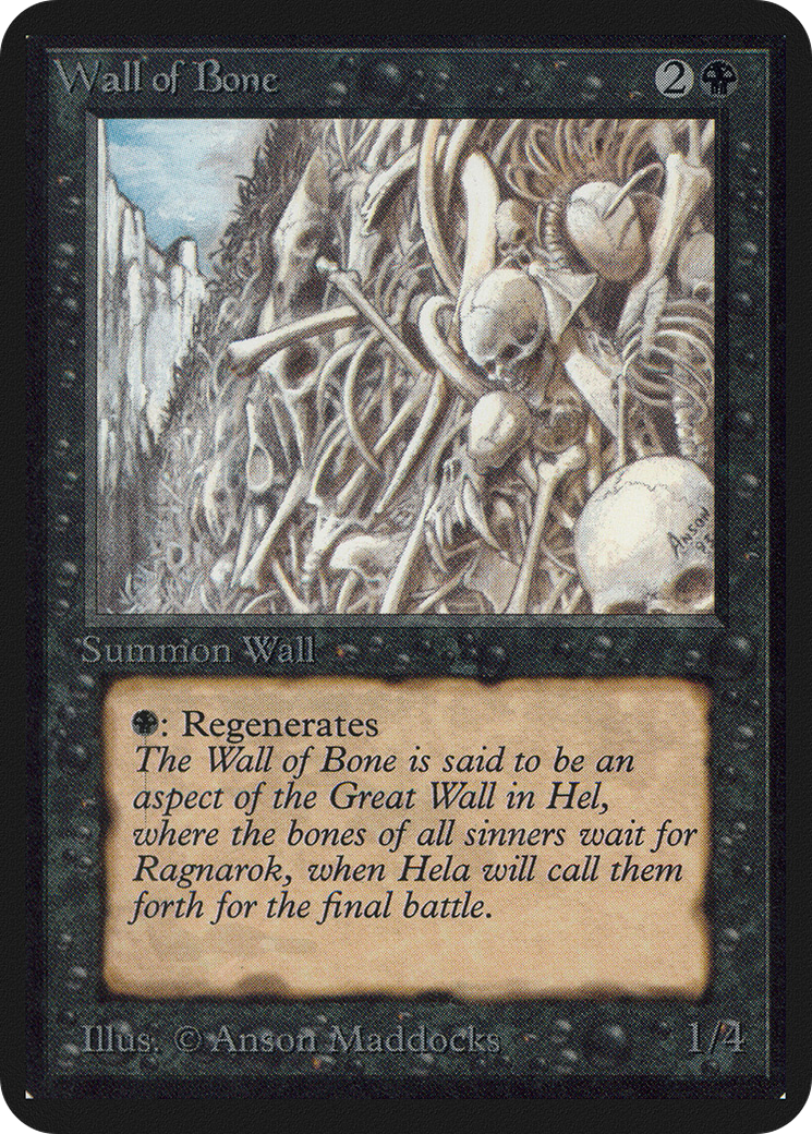 Wall of Bone (LEA-) - Limited Edition Alpha