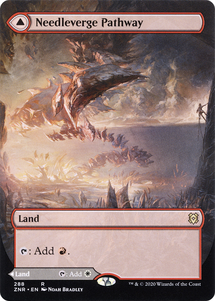 Needleverge Pathway (Borderless) (ZNR-288) - Zendikar Rising: (Showcase)