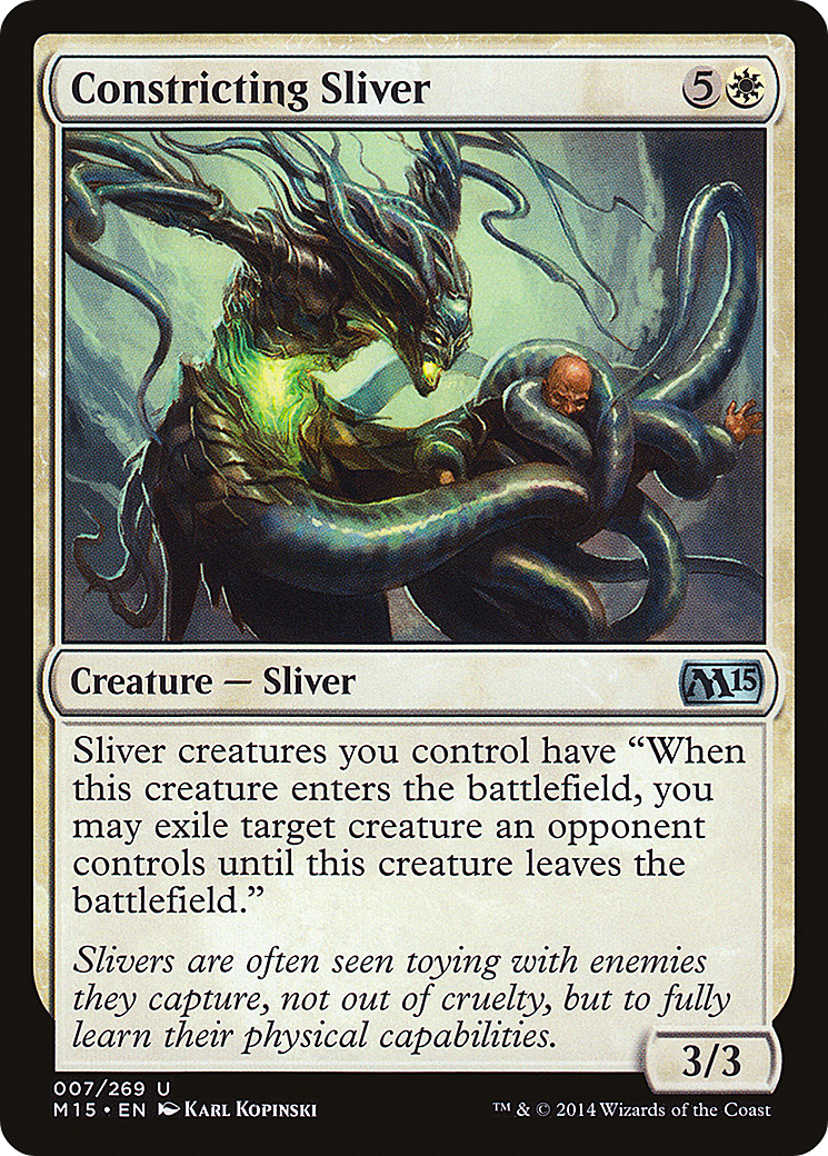 Constricting Sliver (M15-007) - Magic 2015 Foil