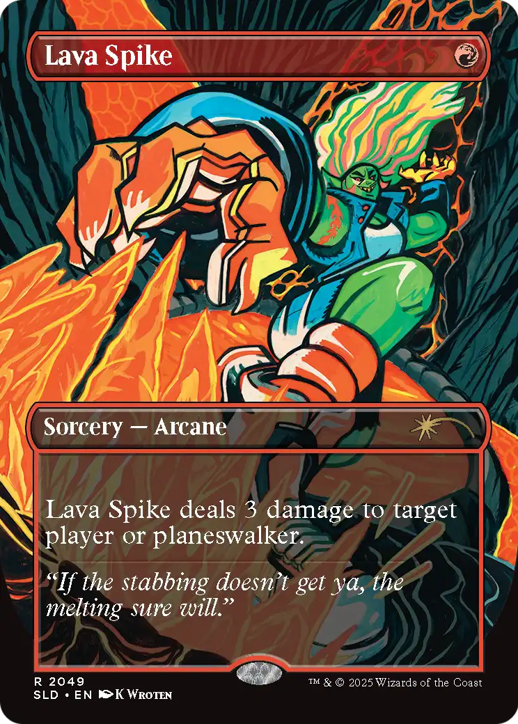 Lava Spike (2049) (Rainbow Foil) (SLD-2049) - Secret Lair Drop Foil