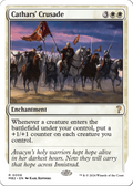 Cathars' Crusade (White Border) (MB2-006) - Mystery Booster 2