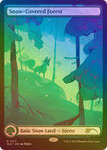 Snow-Covered Forest (1477) (Rainbow Foil) (SLD-1477) - Secret Lair Drop: (Full Art) Foil