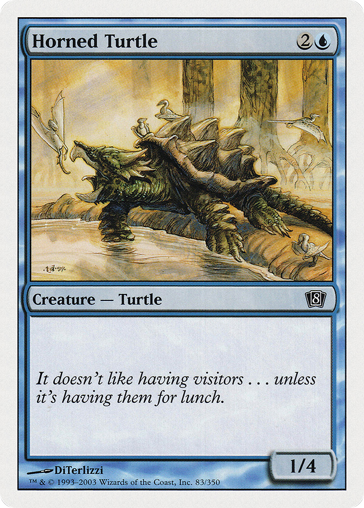 Horned Turtle (8ED-083) - 8th Edition Foil