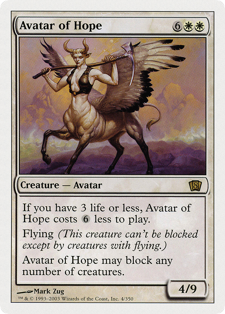 Avatar of Hope (8ED-004) - 8th Edition Foil