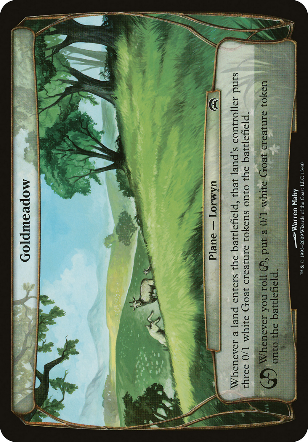 Goldmeadow (OVER-013) - Planechase Planes