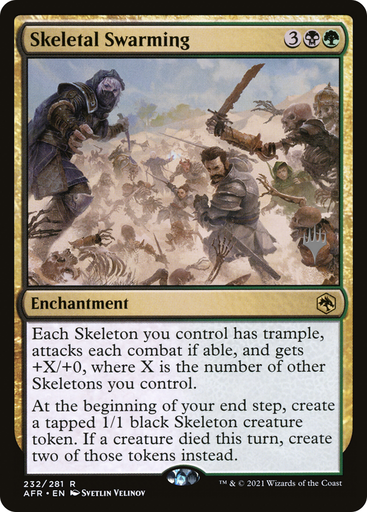 Skeletal Swarming (PPAFR-232) - Adventures in the Forgotten Realms Promos Foil