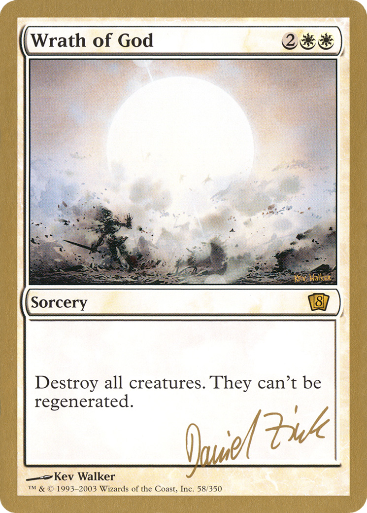 Wrath of God - 2003 Daniel Zink (8ED) (WCD-) - World Championship Decks 2003