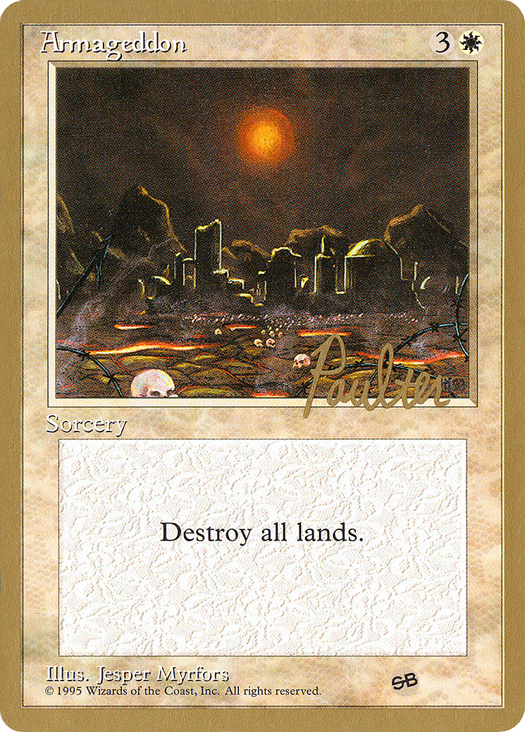 Armageddon - 1996 Preston Poulter (4ED) (SB) (WCD-) - Pro Tour Collector Set