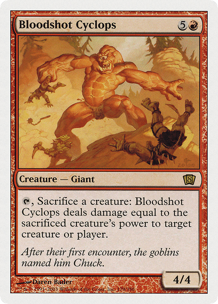 Bloodshot Cyclops (8ED-179) - 8th Edition