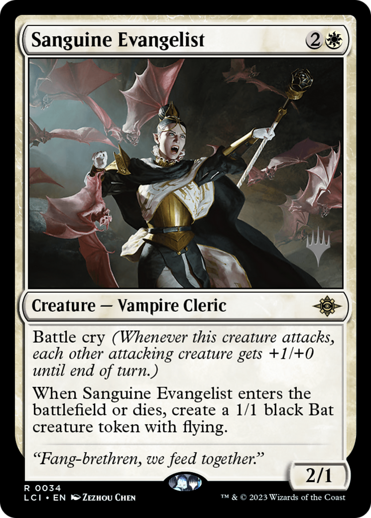 Sanguine Evangelist (PPLCI-034) - The Lost Caverns of Ixalan Promos Foil