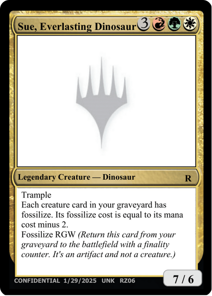 Sue, Everlasting Dinosaur (UNK-RZ06E) - Un-Known Event Playtest Cards
