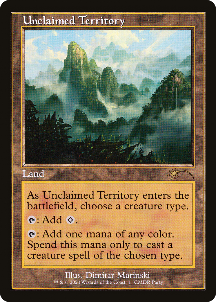 Unclaimed Territory (Retro Frame) (WPN-001) - Wizards Play Network 2023