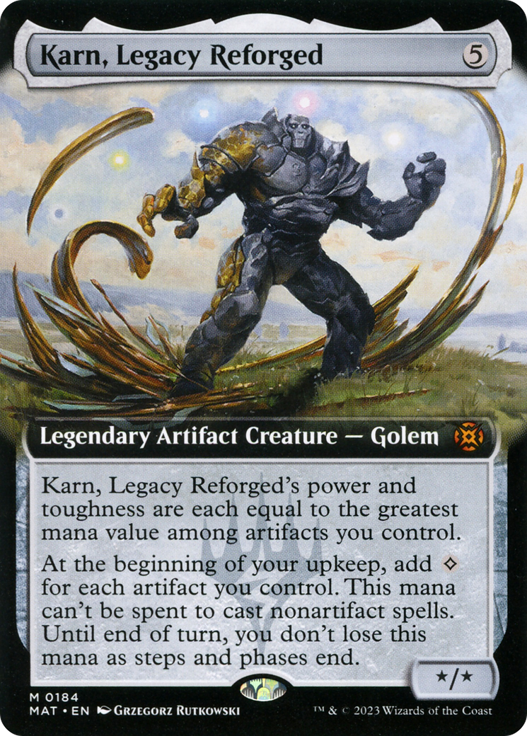 Karn, Legacy Reforged (Extended Art) (MAT-184) - March of the Machine: The Aftermath: (Extended Art)