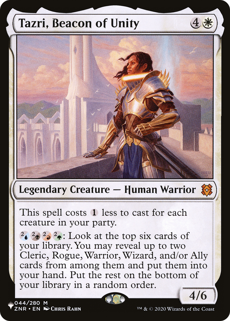 Tazri, Beacon of Unity (LIST-ZNR-44) - The List