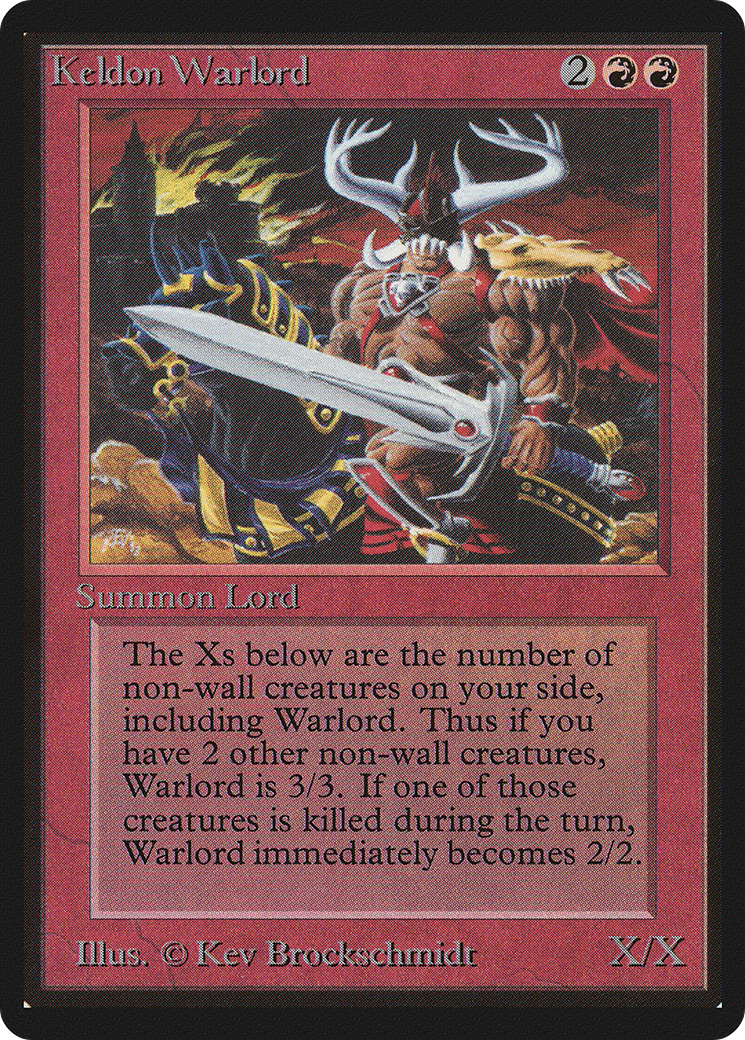 Keldon Warlord (LEB-) - Limited Edition Beta